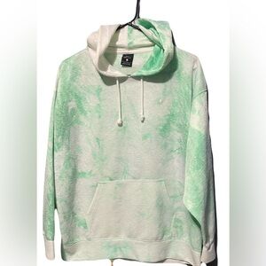Womens Mint Tie-Dye Hoodie